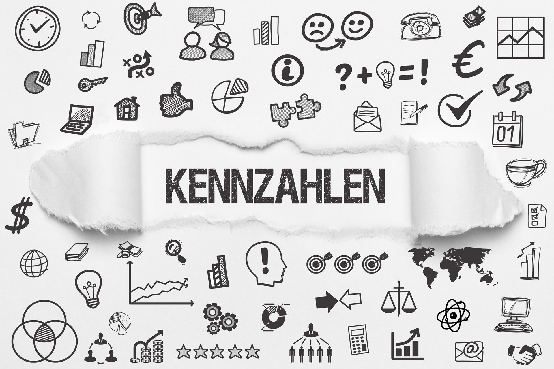 Symbole aus Wirtschaft und Analyse | Immobilien Ertragswertverfahren