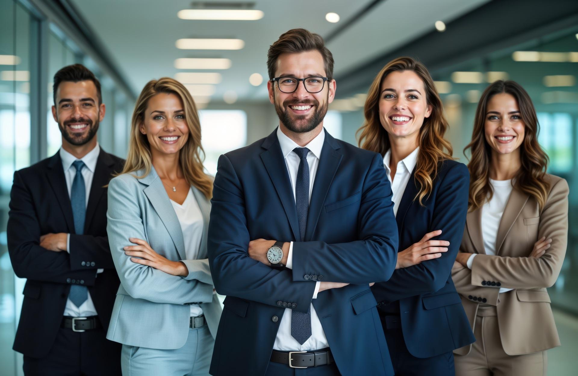 Lächelndes Team in Businesskleidung | EmployeeAssistanceProgram
